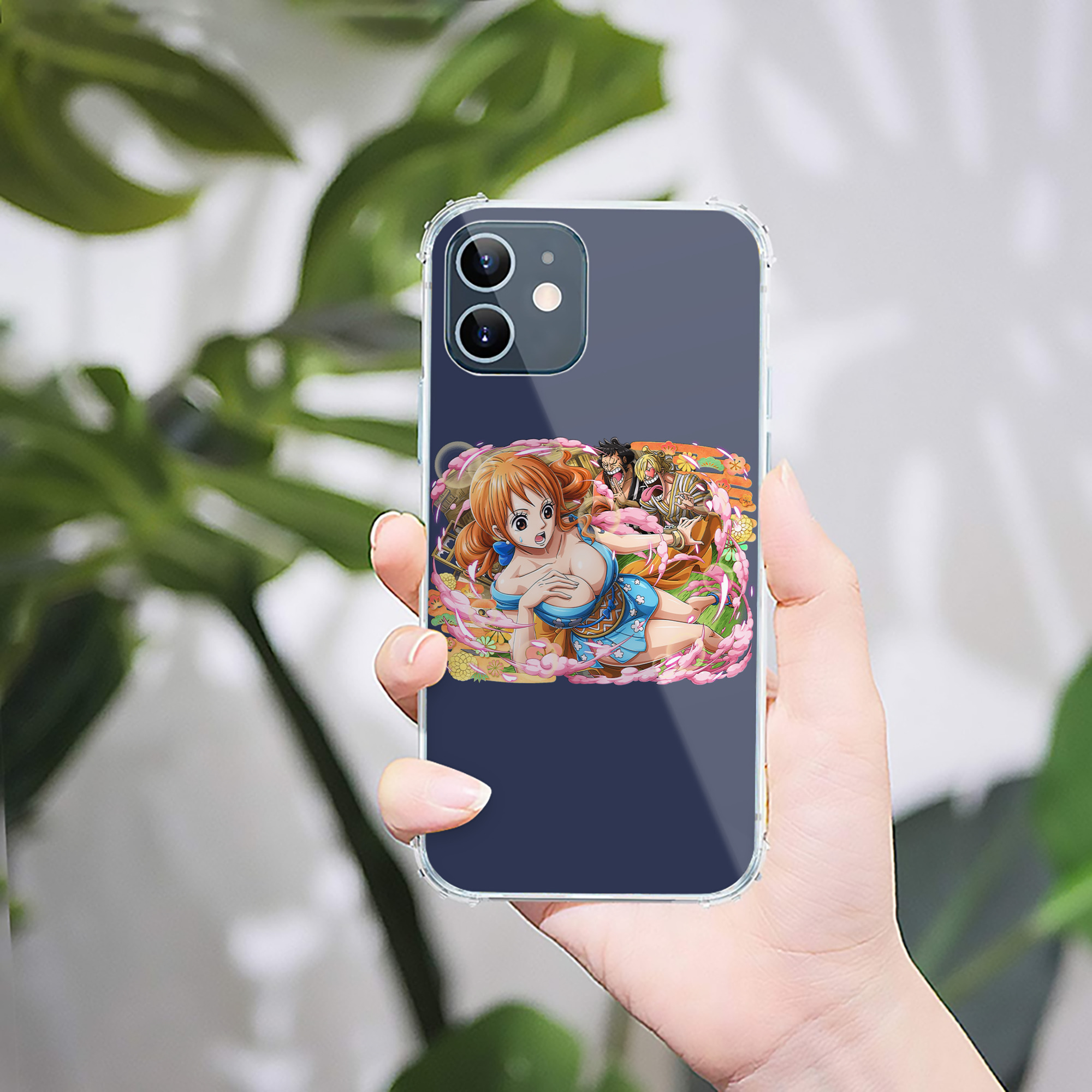 （画像用） ワンピース ナミ ONE PIECE Nami 【iPhone 12シリーズ対応】透明スマホケース（クリアソフトケース）